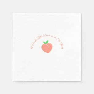Sweet Little Peach Baby Dusche Serviette