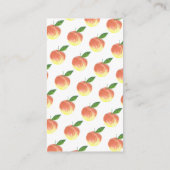 Sweet Little Peach Baby Dusche Windel Raffle Begleitkarte (Rückseite)