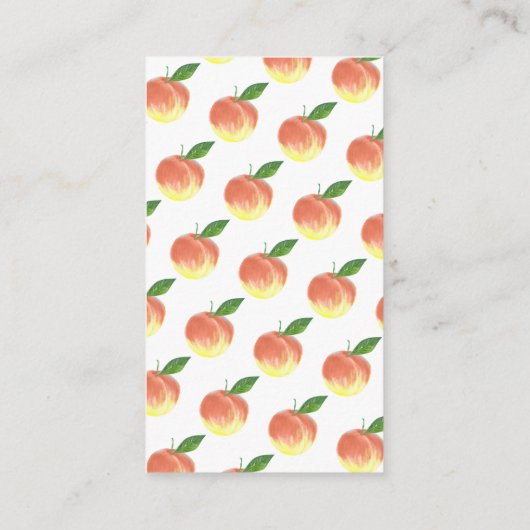 Sweet Little Peach Baby Dusche Windel Raffle Begleitkarte (Rückseite)