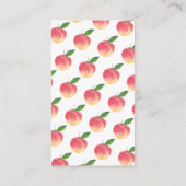 Sweet Little Peach Baby Dusche Windel Raffle Begleitkarte (Rückseite)