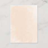 Sweet Little Peach Baby Dusche Windel Raffle Enclo Begleitkarte (Rückseite)