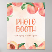 Sweet Little Peach Baby Duschkabine Foto signieren Poster (Vorne)