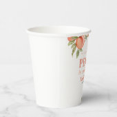 Sweet Little Peach Baby Shower  Pappbecher (Rechts)