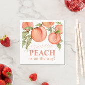 Sweet Little Peach Baby Shower  Serviette (Beispiel)