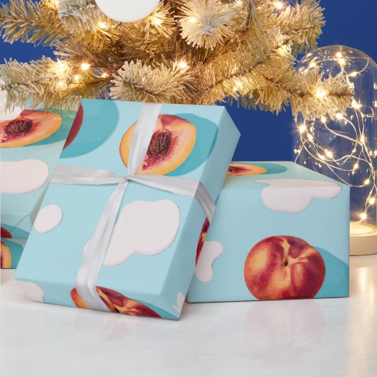 Sweet Little Peach Baby Wrapping Paper Geschenkpapier (Feiertage)