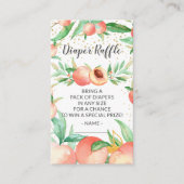 Sweet Little Peach Diaper Raffle Ticket Begleitkarte (Vorderseite)