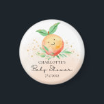 Sweet Little Peach Es ist ein Mädchen Magnet<br><div class="desc">Auf dem Weg zum Babyduschdesign mit einem hübschen pfirsichfarbenen Set auf einem Aquarellspüler ist ein süßer Pfirsich. Besuchen Sie unseren Shop und sehen Sie sich unsere kleine Pfirsichdesignsammlung an.</div>