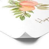 Sweet Little Peach Fruit Baby Dusche Schnuller Jag Poster (Ecke)