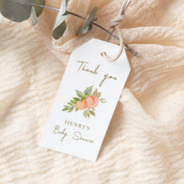 Sweet Little Peach Fruit Baby Dusche Vielen Dank Geschenkanhänger