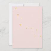 Sweet Little Peach Girls Babydusche Arkade Einladung (Rückseite)