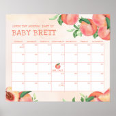 Sweet Little Peach schätzen den Fälligkeitskalende Poster (Vorne)