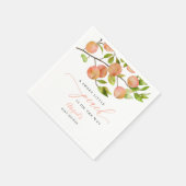 Sweet Little Peach Summer Baby Dusche Napkins Serviette (Ecke)