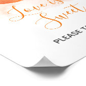 Sweet Little Peach Summer Liebe ist süß Poster (Ecke)