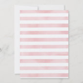 Sweet Little Peanut Pink Elephant Baby Showe Einladung (Rückseite)