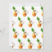 Sweet Little Pear Gender Neutral Baby Dusche Einladung (Rückseite)