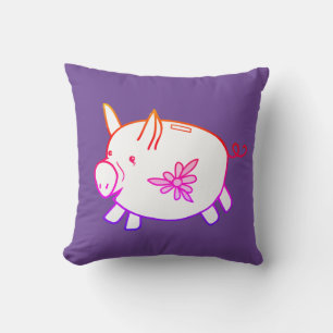 Sweet Little Piggy / Bank Throw Kissen