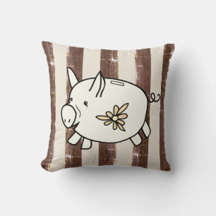 Sweet Little Piggy / Bank Throw Kissen