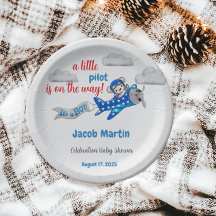 Sweet Little Pilot Wolken Sky Thema Kinderdusche