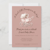 Sweet Little Princess Baby Dusche Einladung (Vorderseite)