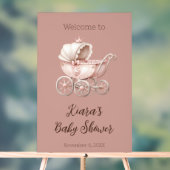 Sweet Little Princess Baby Dusche Personalisiert Acrylschild (Neutral)