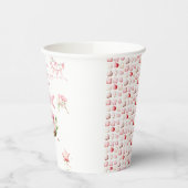 Sweet Little Princess Pink Cake 1st Birthday Pappbecher (Links)