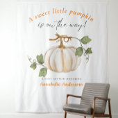 Sweet Little Pumpkin auf dem Weg Babydusche Wandteppich