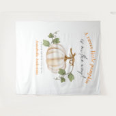 Sweet Little Pumpkin auf dem Weg Babydusche Wandteppich (Vorderseite (Horizontal))