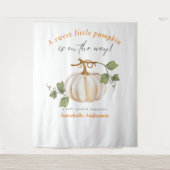 Sweet Little Pumpkin auf dem Weg Babydusche Wandteppich (Vorderseite)