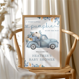 Sweet Little Pumpkin Autumn Baby Dusche Willkommen Poster