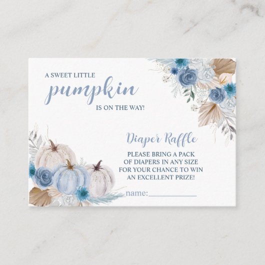 Sweet Little Pumpkin Autumn Baby Shower Begleitkarte (Vorderseite)