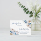 Sweet Little Pumpkin Autumn Baby Shower Begleitkarte (Stehend Vorderseite)