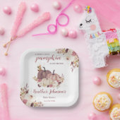 Sweet Little Pumpkin Autumn Baby Shower Einladung Pappteller (Party)