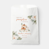 Sweet Little Pumpkin Autumn Baby Shower Geschenktütchen (Vorderseite)