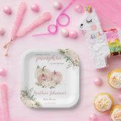 Sweet Little Pumpkin Autumn Baby Shower Pappteller (Party)