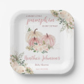 Sweet Little Pumpkin Autumn Baby Shower Pappteller (Vorderseite)