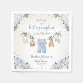 Sweet Little Pumpkin Autumn Baby Shower Serviette (Vorderseite)