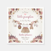 Sweet Little Pumpkin Autumn Baby Shower Serviette (Vorderseite)