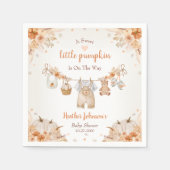 Sweet Little Pumpkin Autumn Baby Shower Serviette (Vorderseite)