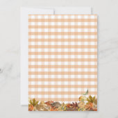 Sweet Little Pumpkin Baby Carriage Baby Dusche Einladung (Rückseite)