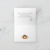 Sweet Little Pumpkin Baby Dusche Danke (Innenseite)