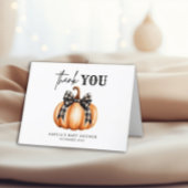 Sweet Little Pumpkin Baby Dusche Danke