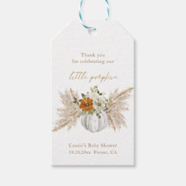 Sweet Little Pumpkin Baby Dusche Danke Geschenkanhänger