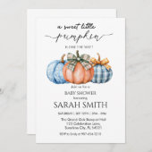 Sweet Little Pumpkin Baby Dusche Einladung (Vorne/Hinten)