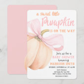 Sweet Little Pumpkin Baby Dusche Einladung (Vorne/Hinten)
