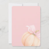 Sweet Little Pumpkin Baby Dusche Einladung (Rückseite)