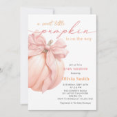 Sweet Little Pumpkin Baby Dusche Einladung (Vorderseite)