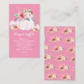 Sweet Little Pumpkin Baby Dusche Windel Raffle Begleitkarte (Vorne/Hinten)