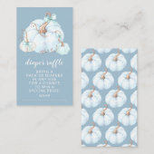 Sweet Little Pumpkin Baby Dusche Windel Raffle Begleitkarte (Vorne/Hinten)