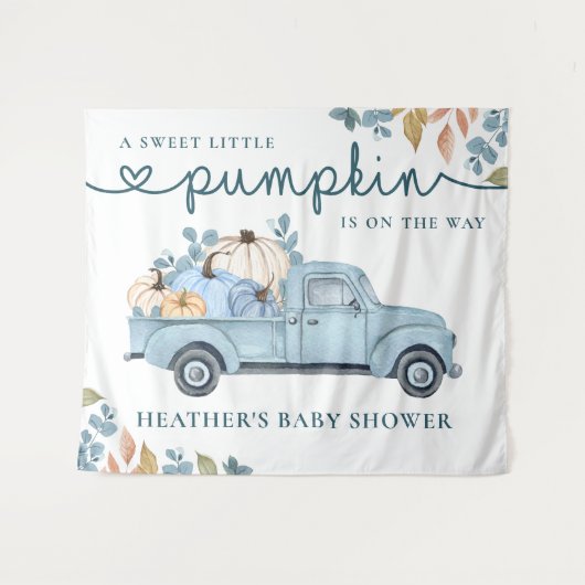 Sweet Little Pumpkin Baby Duschvorhang Wandteppich (Vorderseite (Horizontal))