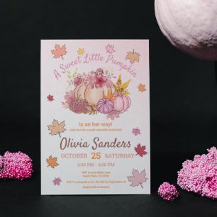Sweet Little Pumpkin Fall Baby Dusche Einladung